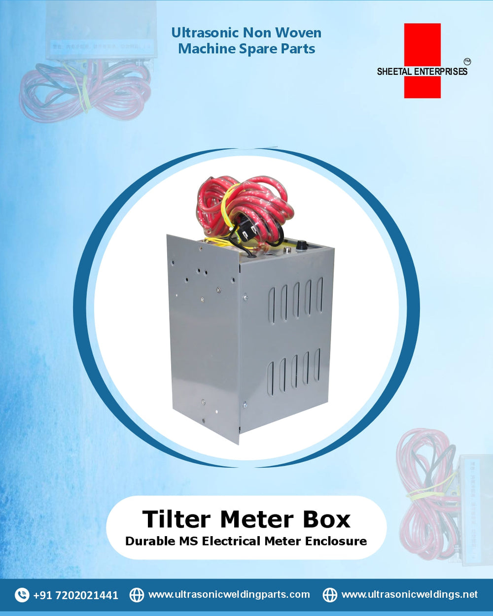 Tilter meter box MS electrical enclosure for ultrasonic non woven machine spare parts