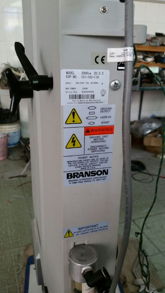 Branson Ultrasonic Welding Machine 2000iw Series